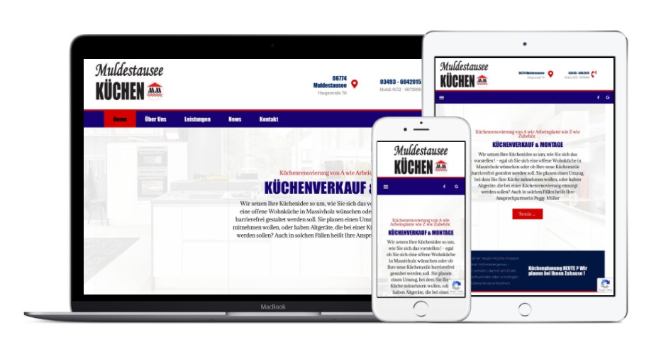 günstige Firmenhomepage Küchenstudio