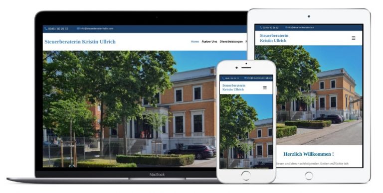 Steuerberater mit frischem Webdesign