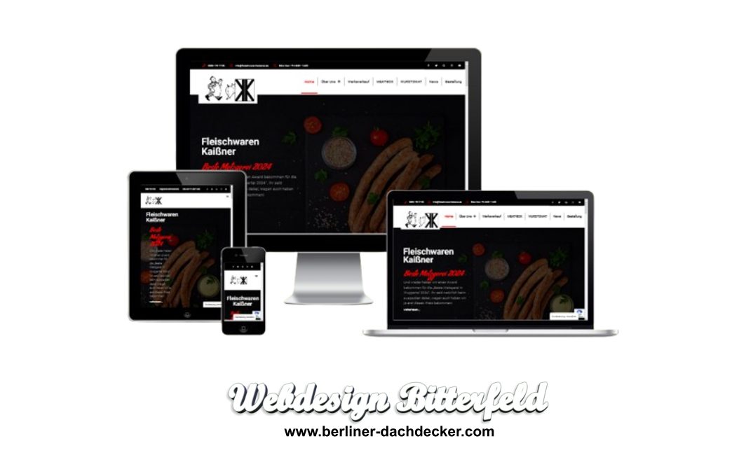 Webdesign für Fleicherei